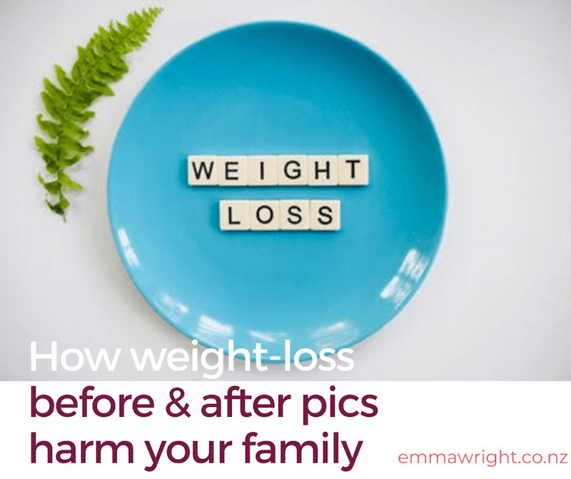 How weight-loss before & after pics can harm your family