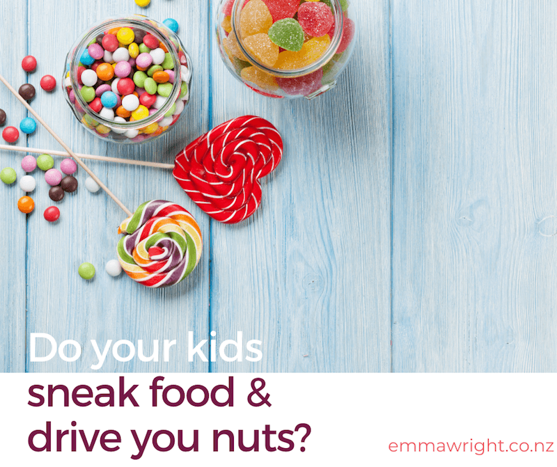 Do your kids ‘sneak food’ and drive you nuts?”